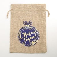 Мешок с термонаклейкой «Новогодний шар», 16 х 24 см +/- 1.5 см, Новый год Мешок с термонаклейкой «Новогодний шар», 16 х 24 см +/- 1.5 см, Новый год