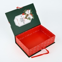 Коробка‒книга &laquo;С Новым годом&raquo;, бант, 27 х 19.5 х 8 см, Новый год