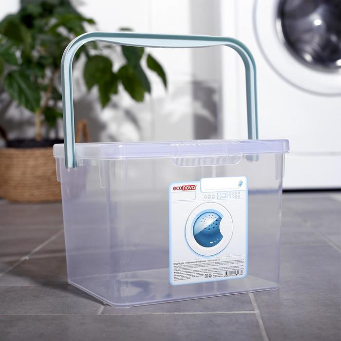 Контейнер для стирального порошка, 5,3 л, цвет прозрачный Контейнер для стирального порошка, 5,3 л, цвет прозрачный