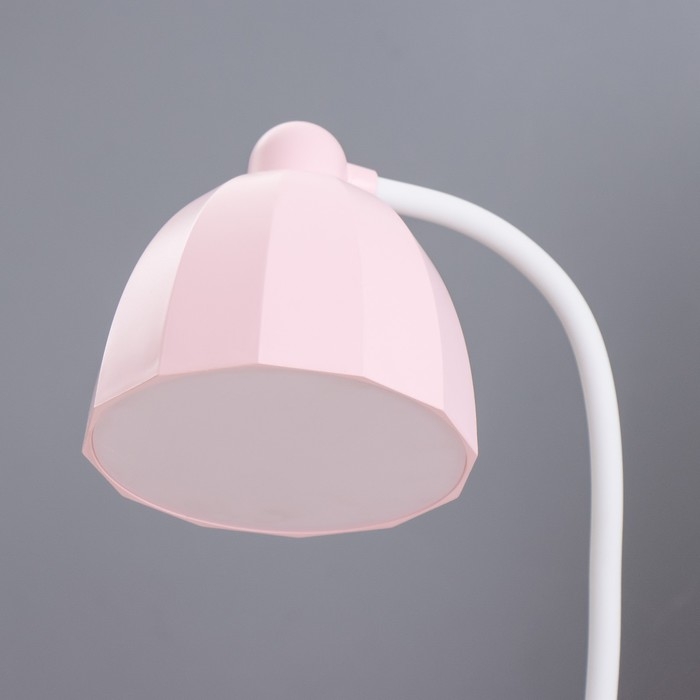 Настольная лампа "Робот" LED 5Вт USB АКБ розовый 11,8х7,8х31 см RISALUX