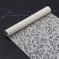 Дорожка сервировочная на стол Доляна &laquo;Паутинка&raquo;, 150&times;33 см, белая