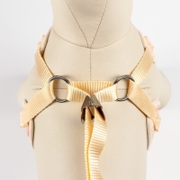 Комплект амуниции с мягкой шлейкой "Горох", S, поводок 120 х 1,5 см, ОШ 26-40 см, ОГ 28-42 см, роз