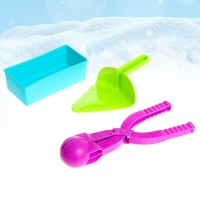 Набор для игры со снегом и песком «Радость», 3 предмета, цвета МИКС Набор для игры со снегом и песком «Радость», 3 предмета, цвета МИКС