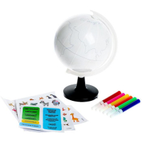 Обучающий набор &laquo;Глобус-раскраска&raquo;, изучаем животных