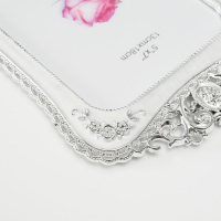 Фоторамка 13х18 см "Овал с розами" перламутр 24х17х1 см