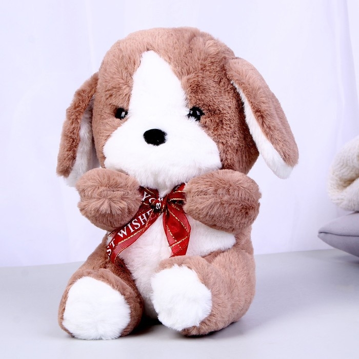 Мягкая игрушка &laquo;Пёсик с бантом&raquo;, цвета МИКС