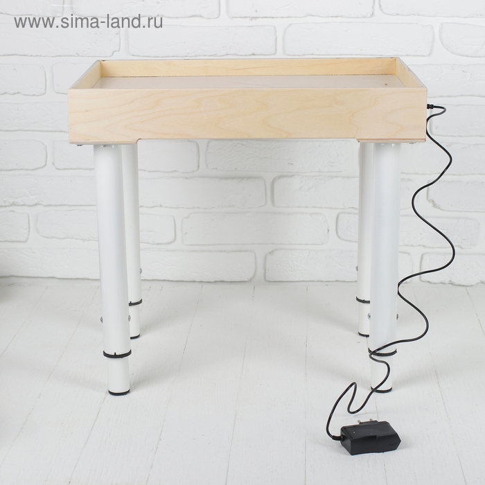 Стол для рисования песком, 35 &times; 50 см, фанера, оргстекло, подсветка белая