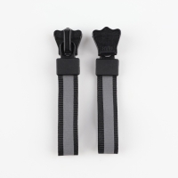 Бегунок автоматический светоотражающий для молнии &laquo;Трактор&raquo;, №8, 10 шт, цвет чёрный