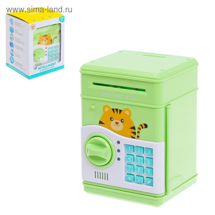 Сейф игрушечный «Весёлые зверята» со звуковыми эффектами Сейф игрушечный «Весёлые зверята» со звуковыми эффектами
