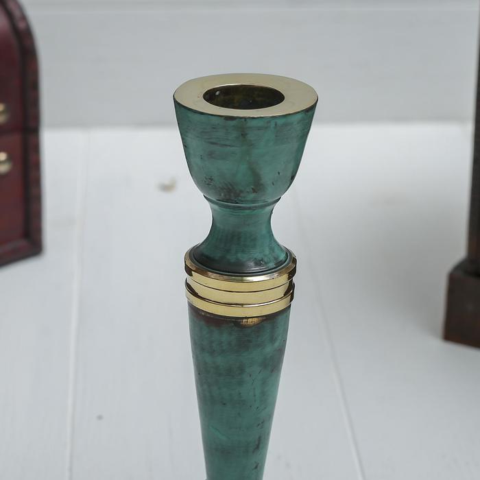 Подсвечник под старину Подсвечник под старину "Победа" латунь 8х8х16,5 см