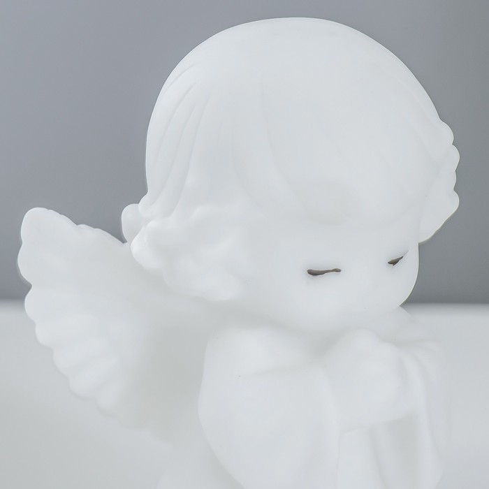 Ночник Ночник "Ангелочек" LED батарейки 3xLR белый 8,5х8х14,5 см RISALUX