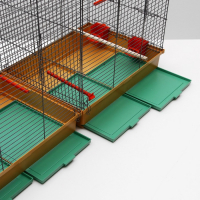 Клетка пролётная 4 яруса, 100 х 37 х 65 см, микс цветов Клетка пролётная 4 яруса, 100 х 37 х 65 см, микс цветов