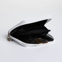 Кошелёк детский на молнии &laquo;Выбражулька&raquo;, цвет белый