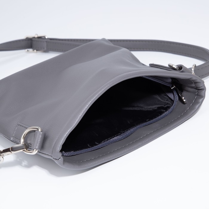 Сумка кросс-боди на молнии, цвет серый Сумка кросс-боди на молнии, цвет серый