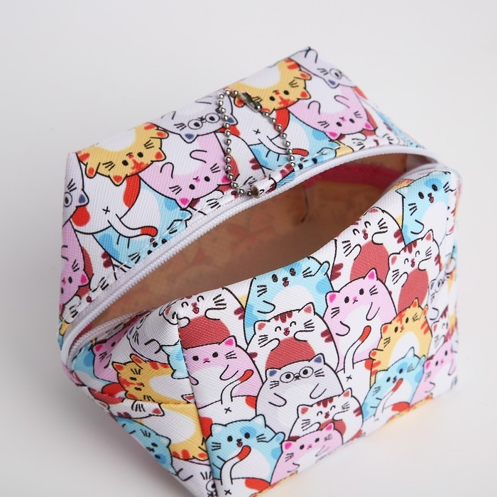 Косметичка-монетница на молнии, цвет разноцветный