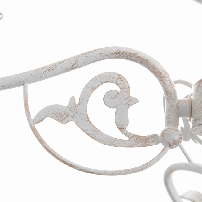 Люстра Люстра "Франческа" 5xE14 40Вт белый с золотой патиной 57х57х39-98 см BayerLux