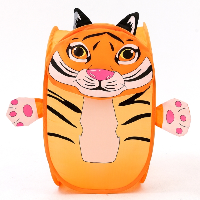 Корзинка для игрушек &laquo;Тигрёнок&raquo; 34 &times; 34 &times; 55 см