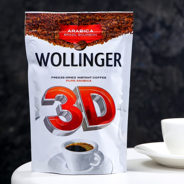 Кофе растворимый Кофе растворимый "WOLLINGER 3D", 95 г