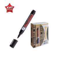 Маркер перманентный 3.0 мм, Crown Multi Marker, пулевидный, чёрный Маркер перманентный 3.0 мм, Crown Multi Marker, пулевидный, чёрный