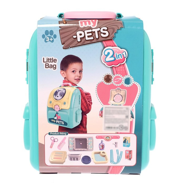Игровой набор &laquo;Ветеринар&raquo; в рюкзаке, питомец МИКС
