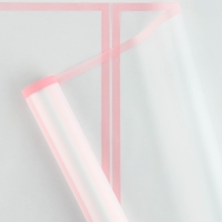 Плёнка для цветов матовая упаковочная «Кайма» розовая 0,5х9 м Плёнка для цветов матовая упаковочная «Кайма» розовая 0,5х9 м