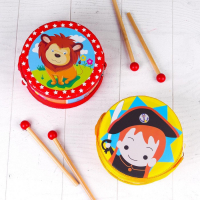 Музыкальная игрушка «Барабан», с рисунком, цвета микс, бумажная мембрана Музыкальная игрушка «Барабан», с рисунком, цвета микс, бумажная мембрана