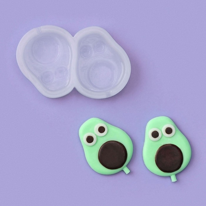 Силиконовый молд для леденцов и шоколада &laquo;Авокадо&raquo;, 7&times;4 см