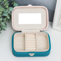 Шкатулка кожзам для украшений "Растения в горшочках" сине-розовая 5х15х10 см Шкатулка кожзам для украшений "Растения в горшочках" сине-розовая 5х15х10 см