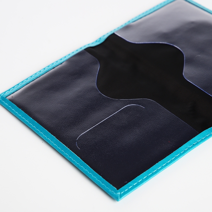 Обложка для паспорта, цвет бирюзовый Обложка для паспорта, цвет бирюзовый