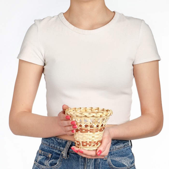 Корзина &laquo;Стакан&raquo;, 12&times;14 см, бамбук