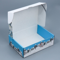 Коробка подарочная новогодняя складная &laquo;Город&raquo;, 30,7 х 22 х 9,5 см, Новый год