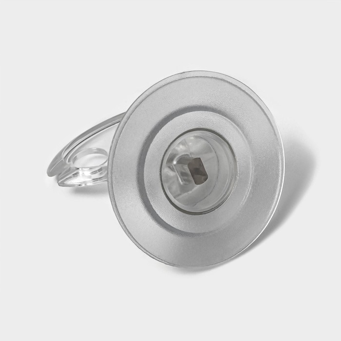 Держатель для зубных щёток на липучке Доляна, 6×6,5×6,5 см, цвет прозрачный Держатель для зубных щёток на липучке Доляна, 6×6,5×6,5 см, цвет прозрачный