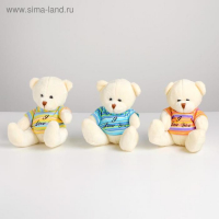 Мягкая игрушка &laquo;Мишка в футболке&raquo;, цвета МИКС