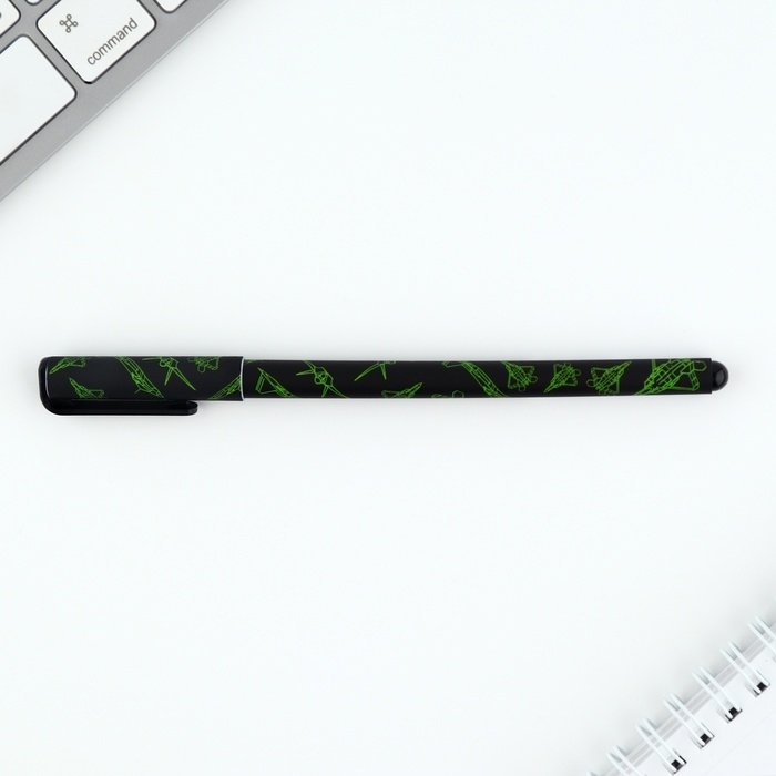 Ручка шариковая синяя паста, 0.7 мм &laquo;Самолеты&raquo; пластик