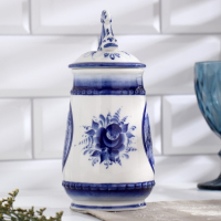 Кружка пивная "Жанровая. Охота", гжель Кружка пивная "Жанровая. Охота", гжель