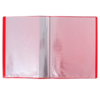 Папка с 60 вкладышами А4, 500 мкм, Calligrata, карман на корешке, красная Папка с 60 вкладышами А4, 500 мкм, Calligrata, карман на корешке, красная