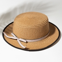 Шляпа для девочки MINAKU "Леди", размер 52-54, цвет бежевый Шляпа для девочки MINAKU "Леди", размер 52-54, цвет бежевый