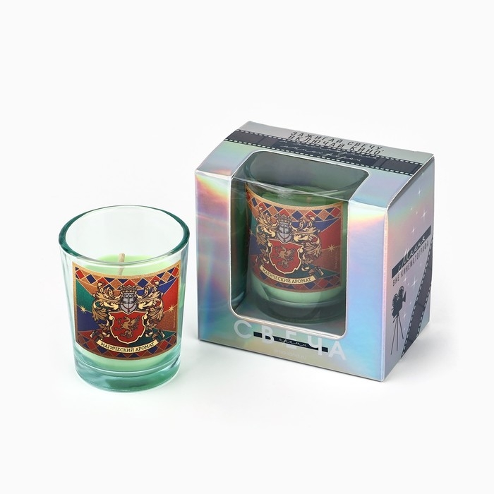 Новогодняя свеча в стакане «Новый год: Магический аромат», сосна Новогодняя свеча в стакане «Новый год: Магический аромат», сосна