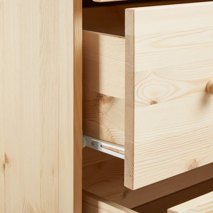 Комод TARVA 5, 76х40х127, Массив сосны