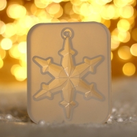 Форма силиконовая универсальная, подвеска &laquo;Снежинка-ажурная&raquo;