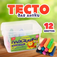 Тесто для лепки &laquo;Пластишка&raquo;, 12 цветов по 24 гр