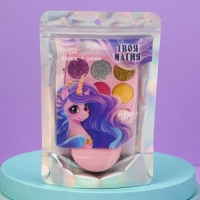 Набор детской косметики с наклейками «Твоя магия», тени, блеск для губ Набор детской косметики с наклейками «Твоя магия», тени, блеск для губ