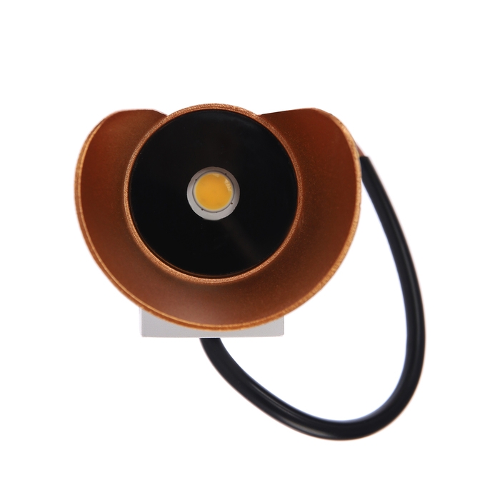 Светильник фасадный &laquo;Элегант&raquo;, FSD-090, 6 Вт, 3000К, IP65, 220 В, металл, бело-золотистый