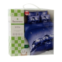 Постельное бельё 2сп Василиса Океан 175х215см, 200х216см, 70х70см 2шт, 100% хлопок