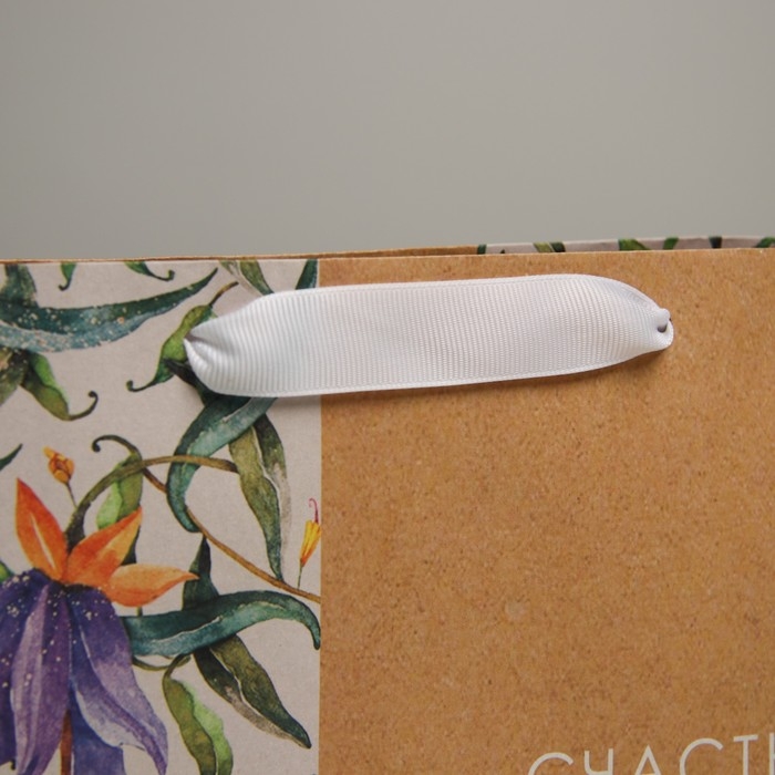 Пакет подарочный крафтовый, упаковка, «Счастье», 22 х 17,5 х 8 см Пакет подарочный крафтовый, упаковка, «Счастье», 22 х 17,5 х 8 см