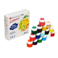 Краска по ткани, набор 16 цветов х 15 мл, ЗХК "Я - Художник!", акриловая на водной основе (228411819) Краска по ткани, набор 16 цветов х 15 мл, ЗХК "Я - Художник!", акриловая на водной основе (228411819)