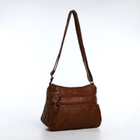 Сумка-мешок на молнии, цвет коричневый Сумка-мешок на молнии, цвет коричневый