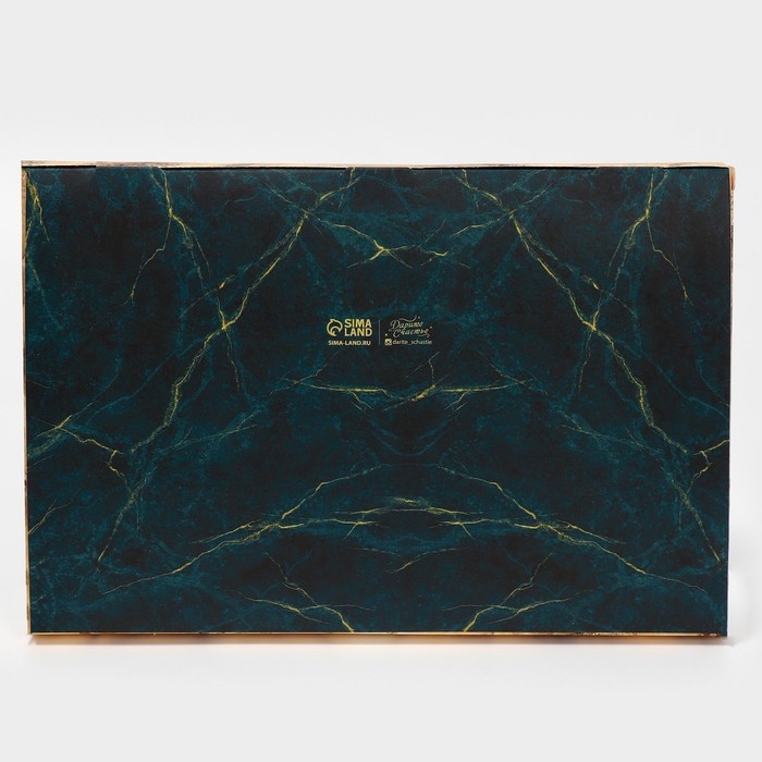 Коробка для капкейка &laquo;Мрамор&raquo;, 23 х 16 х 11.5 см, Новый год