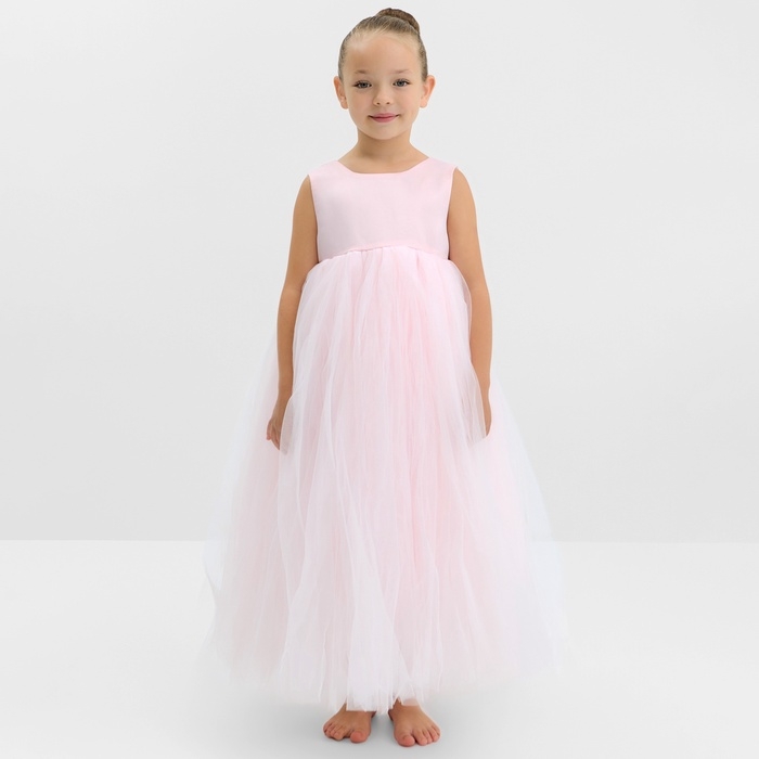 Платье детское нарядное KAFTAN рост 100, пыльно-розовый Платье детское нарядное KAFTAN рост 100, пыльно-розовый