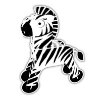 Набор для творчества создние 3D фигурки &laquo;Зебра&raquo;